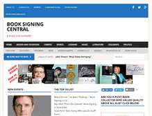 Tablet Screenshot of booksigningcentral.com